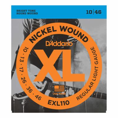 מיתרים לגיטרה חשמלית דדריו - 10-46 - Daddario EXL110 Nickel Wound