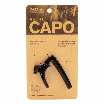 קאפו לגיטרה אקוסטית וחשמלית דדריו - Daddario PW-CP-07 Planet Waves NS Lite Capo