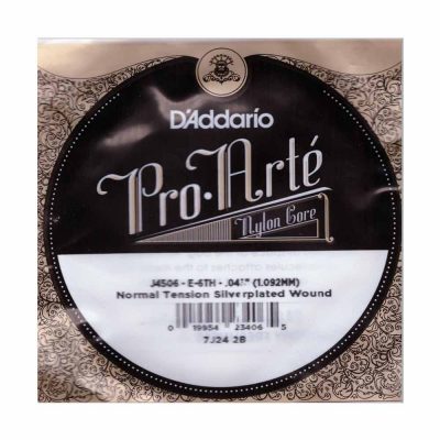 מיתר בודד E-6 ( שישי ) לגיטרה קלאסית דדריו - Daddario Silver Single - 043