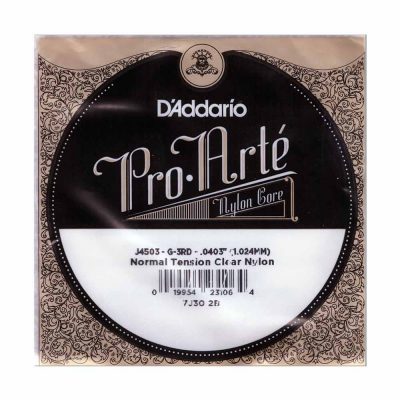 מיתר בודד G-3 ( שלישי ) לגיטרה קלאסית דדריו - Daddario Nylon Single - 0403