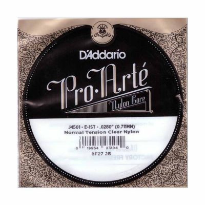 מיתר בודד E-1 ( ראשון ) לגיטרה קלאסית דדריו - Daddario Nylon Single - 028