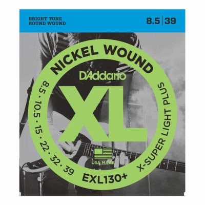מיתרים לגיטרה חשמלית דדריו - 8.5-39 - Daddario EXL130+ Nickel Wound