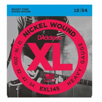 מיתרים לגיטרה חשמלית דדריו - 12-54 - Daddario EXL145 Nickel Wound