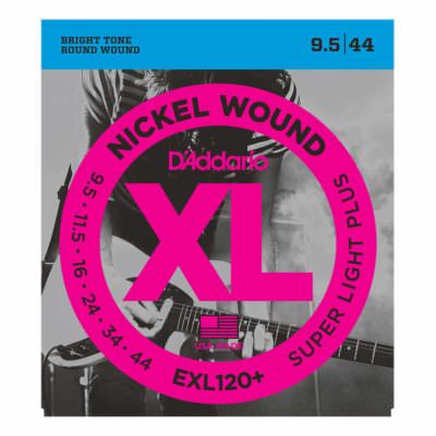 מיתרים לגיטרה חשמלית דדריו - 9.5-44 - Daddario EXL120+ Nickel Wound