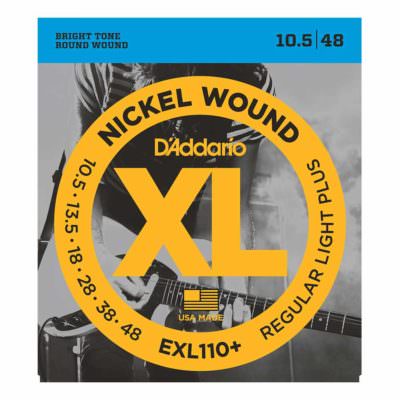 מיתרים לגיטרה חשמלית דדריו - 10.5-48 - Daddario EXL110+ Nickel Wound