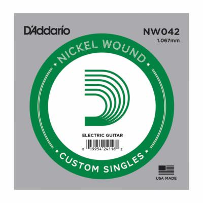 מיתר בודד לגיטרה חשמלית דדריו - Daddario Single Nickel Wound - 042
