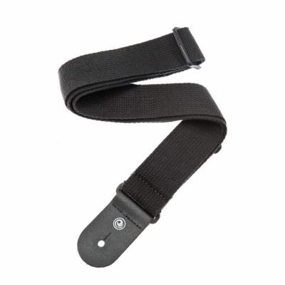 רצועה שחורה מכותנה לגיטרה דדריו - Daddario 50CT00 Planet Waves Strap, Blk Cotton Strap