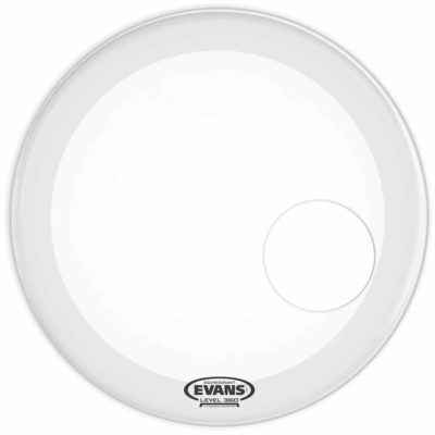 עור חיצוני לתוף בס אוונס - Evans BD26RSW EQ3 Resonant 26" Smooth White