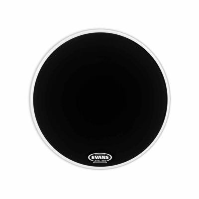 עור חיצוני לתוף בס אוונס - Evans BD18RB-NP EQ3 Resonant 18" Smooth Black No Port