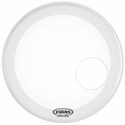 עור חיצוני לתוף בס אוונס - Evans BD26RGCW EQ3 Resonant 26" Coated White