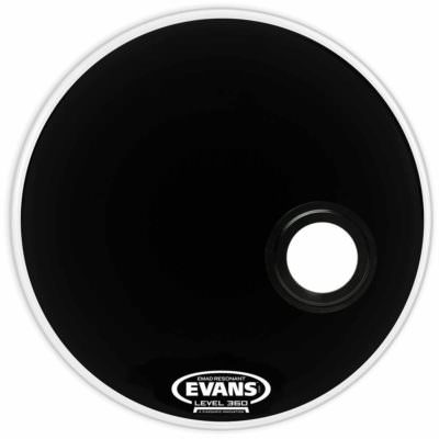 עור חיצוני לתוף בס אוונס - "Evans BD24REMAD EMAD Resonant Black 24