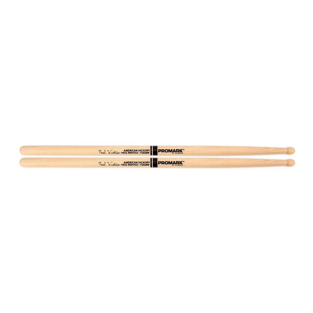 מקלות לתופים פרומרק - Promark TX808W Artist Series American Hickory Paul Wertico 808 מקלות לתופים פרומרק - Promark TX808W Artist Series American Hickory Paul Wertico 808