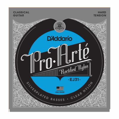 סט מיתרים לגיטרה קלאסית דדריו - Daddario EJ31 Pro-Arté Rectified Hard Tension