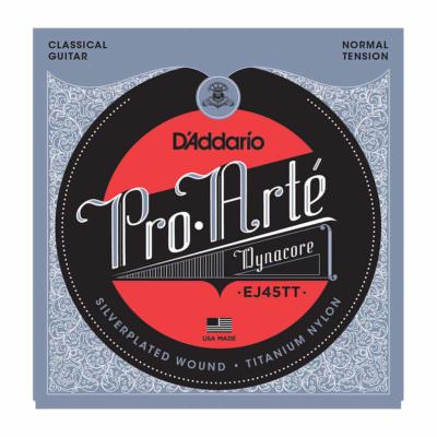 מיתרים לגיטרה קלאסית דדריו - Daddario EJ45TT Pro-Arté Dynacore Normal Tension