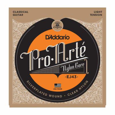מיתרים לגיטרה קלאסית דדריו - Daddario EJ43 Pro-Arté Nylon Light Tension