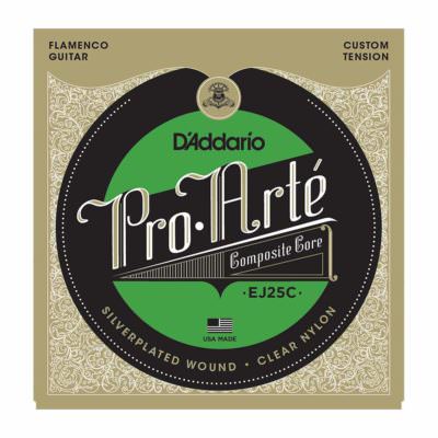 מיתרים לגיטרה קלאסית - Daddario EJ25C Pro-Arté Clear Nylon Composite Flamenco