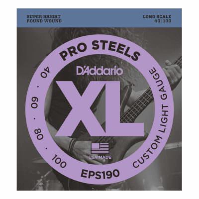 מיתרים לגיטרה בס דדריו - 40-100 - Daddario EPS190 Prosteels Bass Long Scale