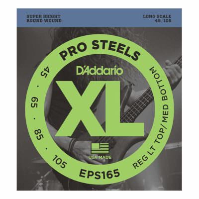 מיתרים לגיטרה בס דדריו - 45-105 - Daddario EPS165 Prosteels Bass Long Scale