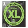 2 סטים מיתרים לגיטרה בס דדריו - 50-105 - Daddario EXL160TP Nickel Wound Bass Long Scale 2Pack