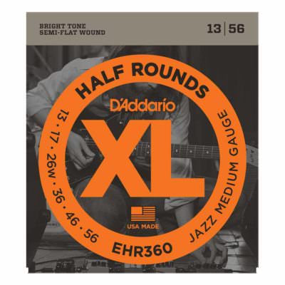מיתרים לגיטרה חשמלית דדריו - 13-56 - Daddario EHR360 Half Rounds