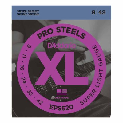 מיתרים לגיטרה חשמלית דדריו - 9-42 - Daddario EPS520 Pro Steels