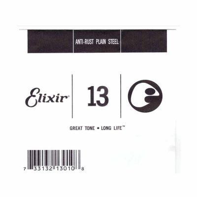 מיתר בודד לגיטרה אליקסיר - Elixir Plain Steel Single - 013