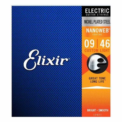 מיתרים לגיטרה חשמלית אליקסיר - 9-46 - Elixir 12027 NANOWEB Nickel Plated Steel