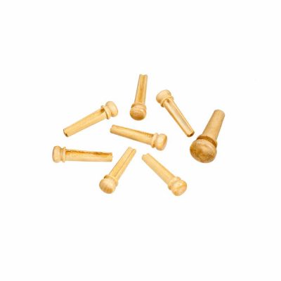 פינים מעץ לגיטרה אקוסטית דדריו - Daddario Planet Waves Boxwood Bridge Pins with End Pin Set