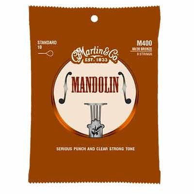 מיתרים למנדולינה מרטין - 10-34 - Martin M400 80/20 Mandolin Strings Standard