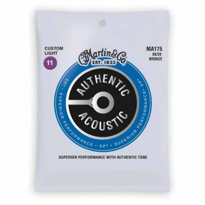 מיתרים לגיטרה אקוסטית מרטין - Martin 80/20 Bronze MA175 11-52