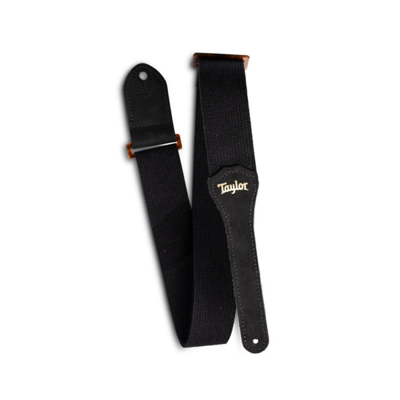 רצועה לגיטרה כותנה שחור טיילור Taylor Strap 400220 ,Taylor GS Mini